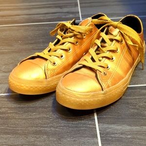 Gold Converse All Star Sneakers